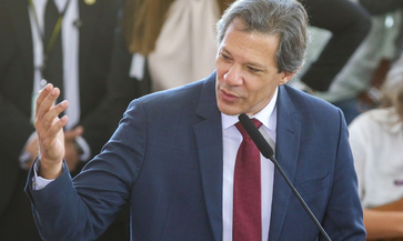 O ministro da Fazenda, Fernando Haddad