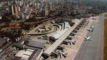 O Aeroporto de Congonhas, em São Paulo