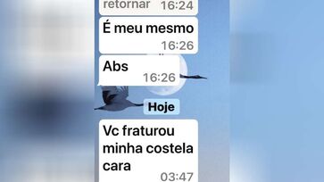 Print da conversa entre Marçal e Datena 