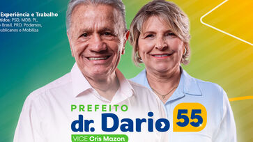 Dario Pacheco (PSD) e sua vice 