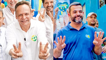 Candidatos a prefeito José Antônio Parimoschi e Gustavo Martinelli Jundiaí