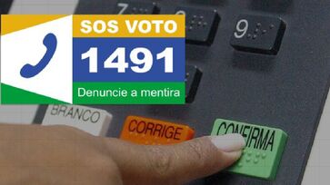 SOS Voto é um canal disque denúncia que tem como número 1491