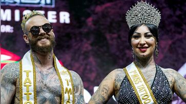 Lucas Tortorello e Bianca Rodrigues são, respectivamente, Mister e Miss Tattoo Week