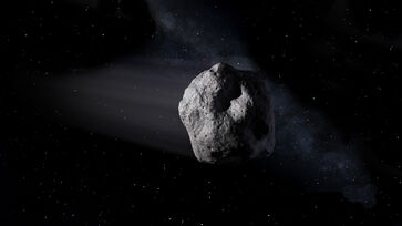 Asteroide, que não é o mesmo da foto, está  relativamente próximo da Terra para escalas astronômicas