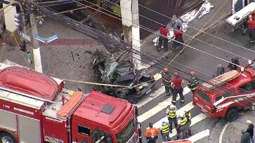 Seis viaturas dos bombeiros foram acionadas para atender a ocorrência