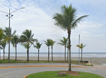 Trecho da praia em que aconteceu o afogamento em Bertioga