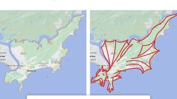 Município da baixada santista tem mapa em formato de dragão; novidade viralizou