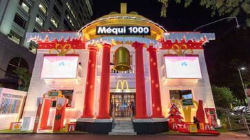 McDonald's traz decoração natalina e neve para São Paulo