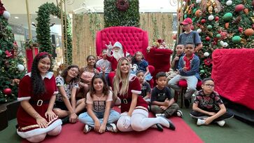 Papai Noel durante evento do Suzano Shopping