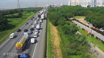 Trânsito carregado para quem chega a São Paulo