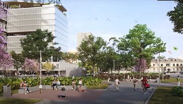 Imagens gráficas do projeto do novo centro de São Paulo