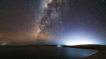 Os Lençóis Maranhenses é um dos melhores lugares para a observação do céu noturno.