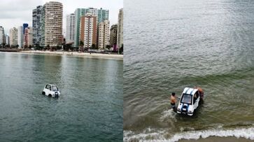 Carro anfíbio é um veículo capaz de se locomover tanto em terra quanto na água