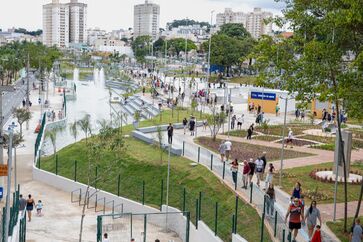 Parque Linear em São Caetano do Sul, no ABC Paulista