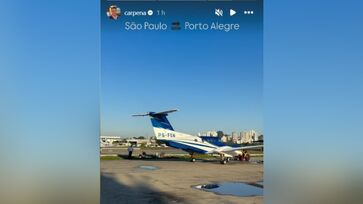 Advogado gaúcho publicou vídeo em seu instagram pouco antes da decolagem do avião