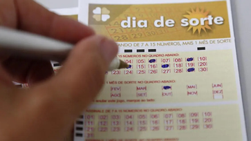 Dia de Sorte é necessário escolher de 7 a 15 números dentre os 31 que estão disponíveis, além de 1 Mês de Sorte