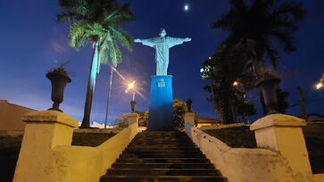 Imagem de Cristo na cidade de Araras, no interior de São Paulo