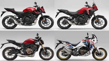 Honda CB 500 Hornet, NX 500, CB 650R E-Clutch e CRF 1100L Africa Twin