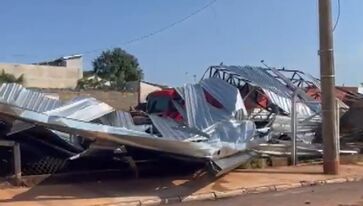 Tempestade severa causou destruição em Nova Europa, no interior de São Paulo