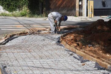 Praça Roque Orsate está em obras, com previsão de entrega para abril deste ano