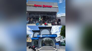 Concessionária Royal Enfield em Macaé (RJ) e da concessionária Bajaj em Teresina (PI)