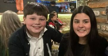 Arthur Dumoncel, de 9 anos, e Maria Sophia Dumoncel, de 16, morreram no local