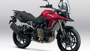 Suzuki V-Strom 800 2025 na cor Candy Darling Red