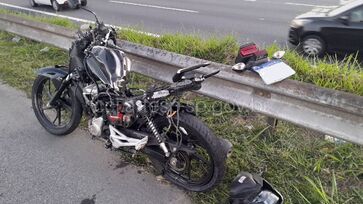 Motorista do veículo que atingiu a moto fugiu do local sem prestar socorro