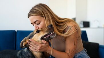 Segundo pesquisas, fazer carinho no cachorro possui diversos benefícios para a saúde mental