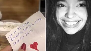 Bolo de pote chegou com bilhete como se fosse de um admirador secreto