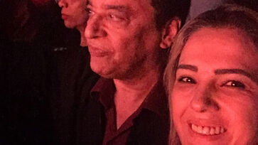 Nahim em foto ao lado da viúva Andreia de Andrade