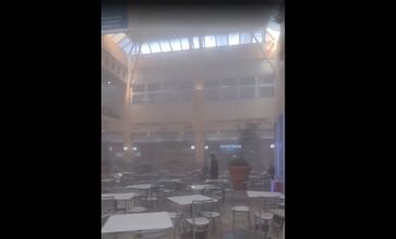 Fumaça tomou praça de alimentação do Osasco Plaza Shopping