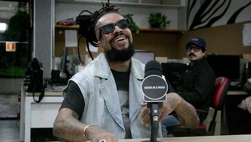 O cantor e compositor Rael durante entrevista ao podcast Direto da Gazeta