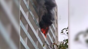 Fogo teria acontecido no 9° andar de prédio no litoral sul de São Paulo