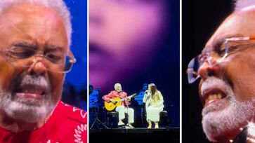 Na ocasião, Gilberto Gil se emocionou ao lado da filha
