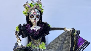 Entre as criações da artista, a figura da 'La Catrina' se destaca