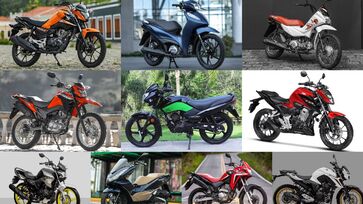 Dez motocicletas mais vendidas no Brasil no primeiro semestre de 2025