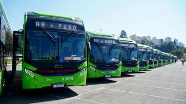 Prefeito Ricardo Nunes (MDB) anunciou entrega de 120 novos ônibus elétricos