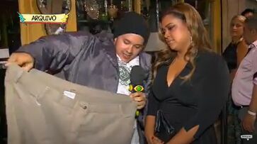 Humorista Gui Santana quis 'doar' roupas gigantes a Preta Gil