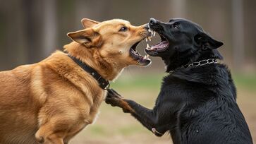Cuidados essenciais ao aplicar contenção física durante uma briga entre cães agressivos
