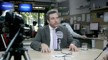 O advogado Bruno Camargo Silva durante entrevista à Gazeta