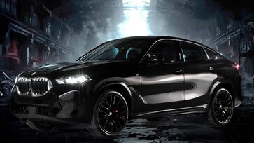 X6 Dark Edition tem faróis de máscara negra, grade iluminada e retrovisores