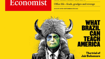 Capa de The Economist destaca o julgamento de Bolsonaro
