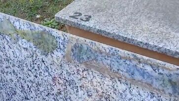Placas de bronze foram roubadas de túmulo no Cemitério da Vila Paulicéia, no ABC Paulista