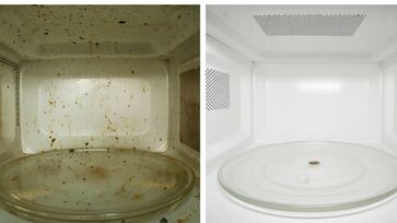 Aprenda  limpar seu mico-ondas de maneira rápido e fácil com um item comum