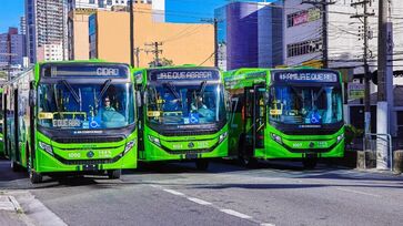 Cidade é a primeira da região a operar com frota 100% elétrica no transporte