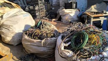 Polícia Civil apreendeu mais de duas toneladas de fios de cobre