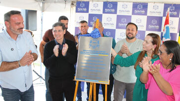 Prefeito Célio Peixoto participou da inauguração do primeiro Centro Oncológico e de Saúde da Mulher
