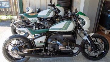Projeto retrata os modelos cruiser R 12 e R 18 como irmãs customizadas conectadas pelo estilo