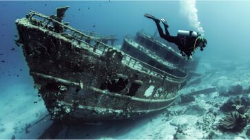 Mergulhadores encontraram registros do navio afundado em 1941